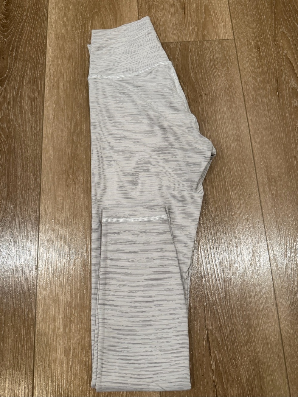 lululemon athletica Heathered Light Gray Leggings